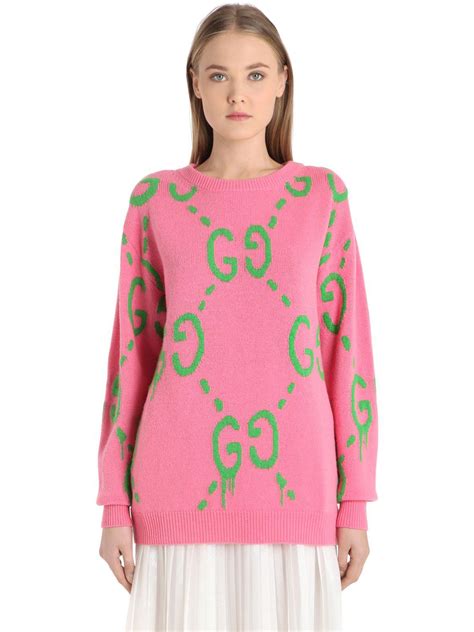 what gucci was pink and green|gucci pink and green sweater.